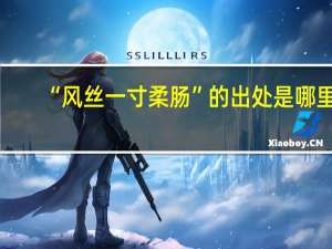 “风丝一寸柔肠”的出处是哪里