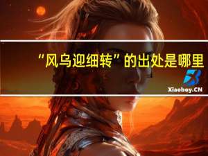“风乌迎细转”的出处是哪里