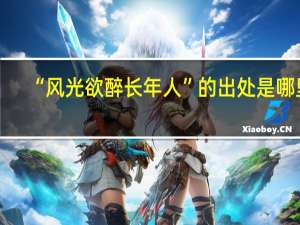 “风光欲醉长年人”的出处是哪里