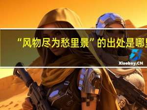 “风物尽为愁里景”的出处是哪里