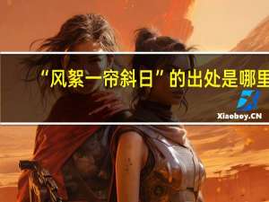 “风絮一帘斜日”的出处是哪里