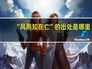 “风雨知在亡”的出处是哪里