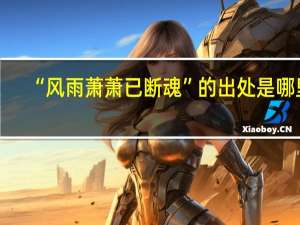 “风雨萧萧已断魂”的出处是哪里