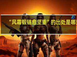 “风霜锻链愈坚重”的出处是哪里