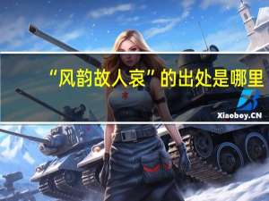 “风韵故人哀”的出处是哪里