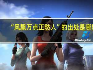 “风飘万点正愁人”的出处是哪里