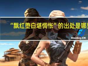 “飘红堕白堪惆怅”的出处是哪里