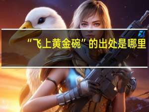 “飞上黄金碗”的出处是哪里