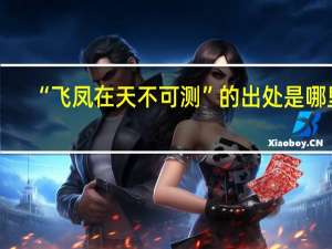 “飞凤在天不可测”的出处是哪里