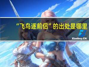 “飞鸟逐前侣”的出处是哪里