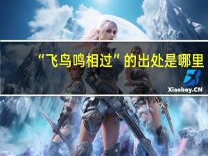“飞鸟鸣相过”的出处是哪里