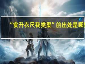 “食升衣尺我类渠”的出处是哪里