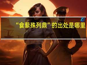 “食藜殊列鼎”的出处是哪里