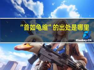 “首如龟缩”的出处是哪里