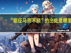 “驱征马而不顾”的出处是哪里