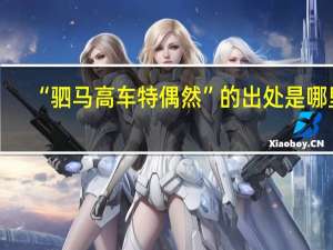 “驷马高车特偶然”的出处是哪里