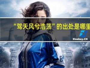 “驾天风兮浩荡”的出处是哪里