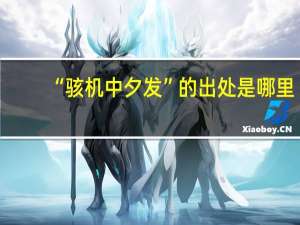“骇机中夕发”的出处是哪里