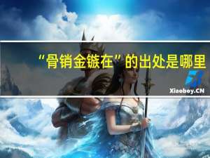 “骨销金镞在”的出处是哪里