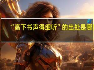 “高下书声得细听”的出处是哪里