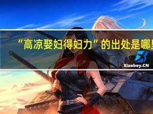 “高凉娶妇得妇力”的出处是哪里