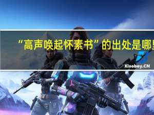“高声唤起怀素书”的出处是哪里