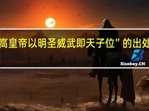 “高皇帝以明圣威武即天子位”的出处是哪里