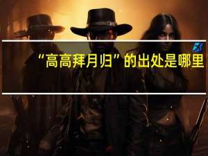 “高高拜月归”的出处是哪里