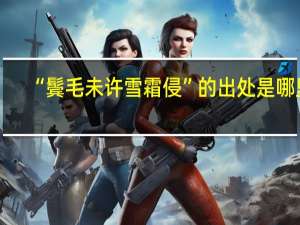 “鬓毛未许雪霜侵”的出处是哪里