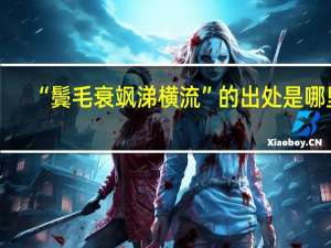 “鬓毛衰飒涕横流”的出处是哪里