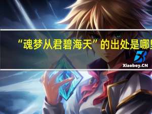 “魂梦从君碧海天”的出处是哪里