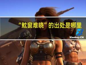 “魫窗难晓”的出处是哪里