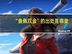 “鱼佩双金”的出处是哪里