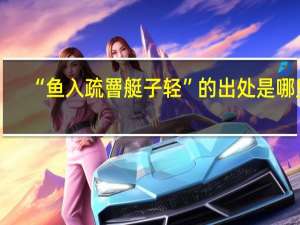 “鱼入疏罾艇子轻”的出处是哪里