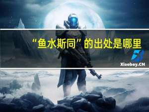 “鱼水斯同”的出处是哪里