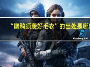 “鸊鹈须羡好毛衣”的出处是哪里