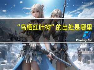 “鸟栖红叶树”的出处是哪里