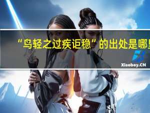 “鸟轻之过疾讵稳”的出处是哪里