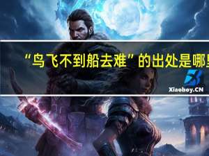 “鸟飞不到船去难”的出处是哪里