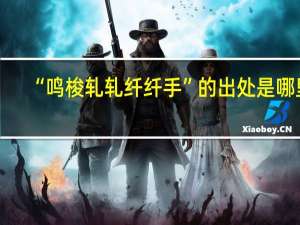 “鸣梭轧轧纤纤手”的出处是哪里