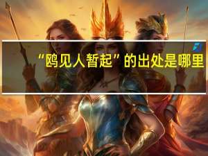 “鸥见人暂起”的出处是哪里