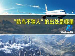 “鸥鸟不猜人”的出处是哪里