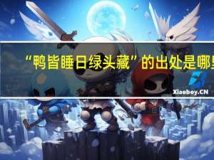 “鸭皆睡日绿头藏”的出处是哪里