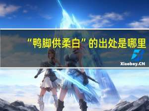“鸭脚供柔白”的出处是哪里