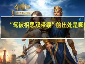 “鸳被相思双带缓”的出处是哪里