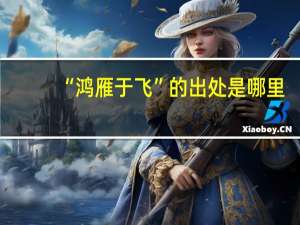 “鸿雁于飞”的出处是哪里