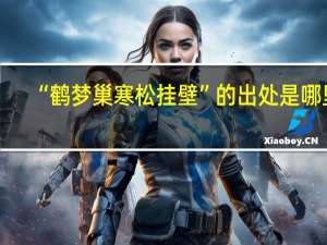 “鹤梦巢寒松挂壁”的出处是哪里