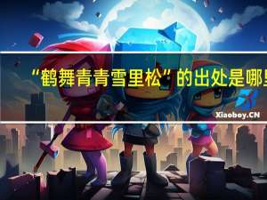 “鹤舞青青雪里松”的出处是哪里
