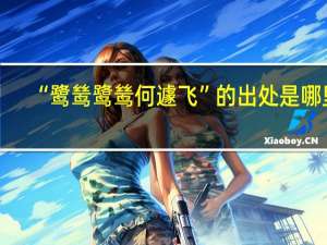 “鹭鸶鹭鸶何遽飞”的出处是哪里