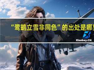 “鹭鹚立雪非同色”的出处是哪里
